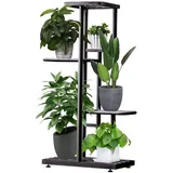 Metall Blumenregal, Pflanzenständer, Blumenständer mit 4 Ebenen, Blumenkasten...
