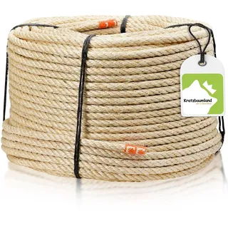 Kratzbaumland Sisalseil 10 mm, Sisalseil Natur für Kratzbäume (versch. Längen) (10 Meter)