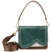 Bogner Bex Schultertasche Leder 18.5 cm grün