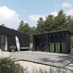 PLUS Nordic Multi Gartenhaus 4,7 m2 - 2 Module offen
