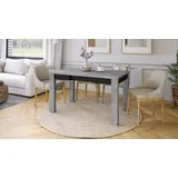 Design Esstisch Tisch Fonte ausziehbar 85 bis 130 cm - Grau