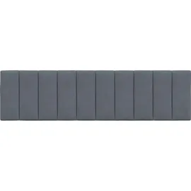 vidaXL Kopfteil-Kissen "Hanko" Dunkelgrau 180 cm Samt