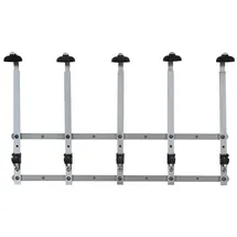 ich-zapfe Profi Wandhalter für 0,7 - 1,0L Flaschen Wandhalterung für 5 Flaschen