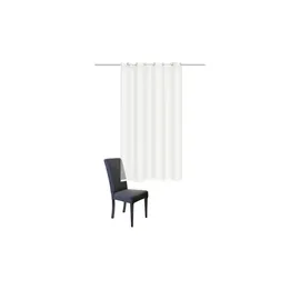 HOME WOHNIDEEN HOMEbasics Ösenschal ¦ weiß ¦ Maße (cm): B: 140 H: 145