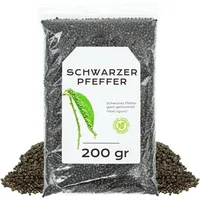 Schwarzer Pfeffer Ganz 200gr  Schwarzer Pfeffer  Pfefferkörner  Gewürze Schwa...