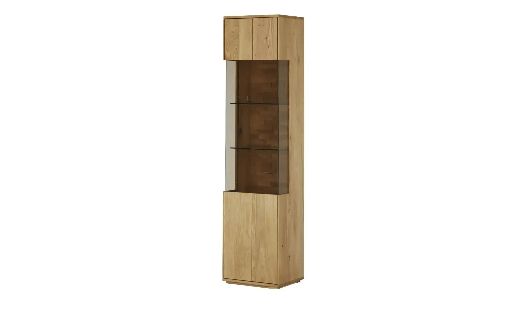 Wohnwert Vitrine  Rhodos ¦ holzfarben ¦ Maße (cm): B: 50 H: 206 T: 40.0
