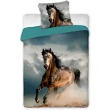 Baumwollbettwäsche 160x200 Galoppierendes Pferd 05 8286 Faro
