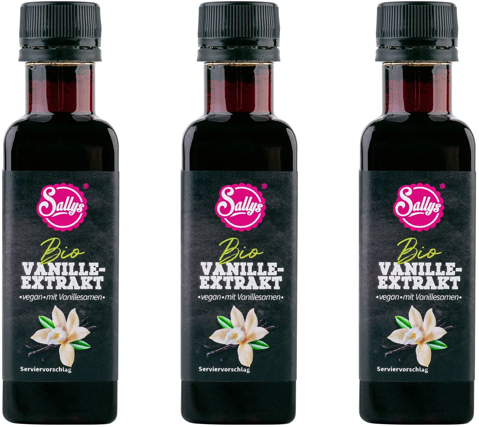 Sallys Bio-Vanille Extrakt - 3er-Set