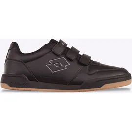 lotto Sneaker LOTTO, Damen, Gr. 40, schwarz (schwarz, dunkelgrau), Synthetik, Textil, Schuhe Sneaker, - mit drei praktischen Klettverschlüssen