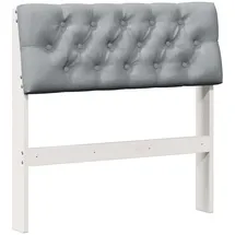 vidaXL Gepolstertes Kopfteil Hellgrau 80 Cm Massives Kiefernholz Vidaxl