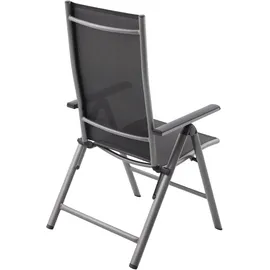 Garden Pleasure MARLA Gartenstuhl 58 x 67 x 109 cm schwarz 2 St.