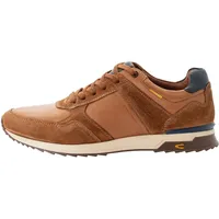 camel active Herren Alley Oxford Schnürschuhe aus Leder Cognac-Blau menswear-46 - 46 EU