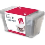 Life Story Schuhboxen, Transparente Speicherbox Aufbewahrungsbox mit Deckel, Stapelbare, Leichte, 11L, 38 × 28 × 15 cm, 5-Set