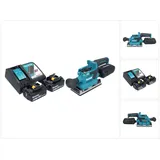 Makita DBO 382 RG Akku Schwingschleifer 18 V 93 x 185 mm Brushless + 2x Akku 6,0 Ah + Ladegerät