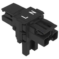 Wago 770-1606 T-Verteiler, 2-polig, Kod. A, schwarz 7701606 - 50 Stück