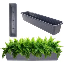 Kadax Blumenkasten 80 x 11,5 x 14,5 cm Anthrazit