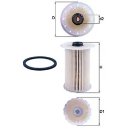 Kraftstofffilter MAHLE KX 229D für Ford Focus II Turnier C-Max