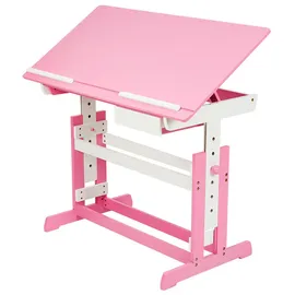 Tectake tectake® Schreibtisch, aus Holz, abgerundete Kanten, 109 x 55 x 94 cm,