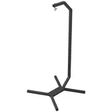 QLS Hängesessel Gestell aus Stahl mit Haken 203 cm Stabil bis 100 kg Outdoor Schwarz