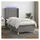 vidaXL Boxspringbett 100 x 200 cm Dunkelgrau