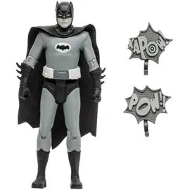 McFarlane Toys McFarlane Actionfigur Batman 66 (Black - White TV Variant) 15 cm, TM15056, Mehrfarbig