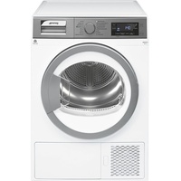 Smeg DHT83LIT-1 Wäschetrockner Freistehend Frontlader 8 kg Silber, Weiß