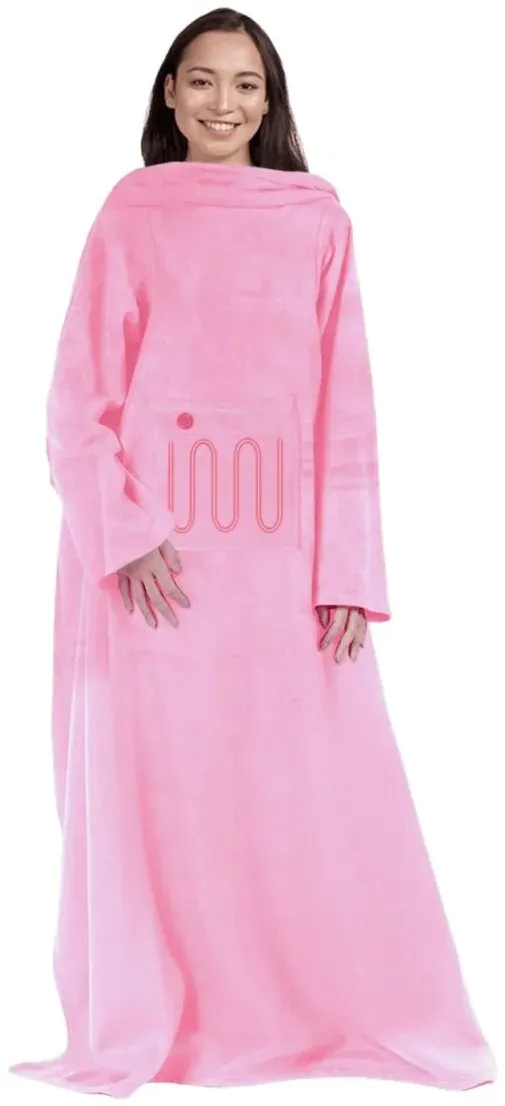 Mad Monkey 2000119 Heizdecke Elektrisch beheizter Überwurf Pink Fleece
