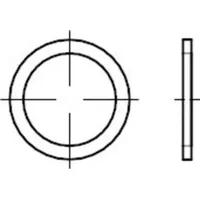 Industrial Quality Supplies DIN 7603 Dichtring, Cu A 42x49x2