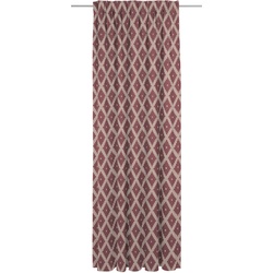 Vorhang ADAM „Maroccan Shiraz“ Gardinen Gr. 225 cm, Multifunktionsband, 142 cm, rot Esszimmergardinen nachhaltig aus Bio-Baumwolle