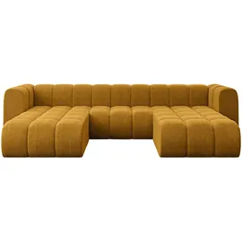 altdecor Wohnlandschaft modulares Sofa Joren-U1 - 319x177x70 cm Senfgelb