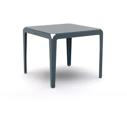 Bended Table / Outdoor Esstisch  90 x 90 grau/blau