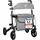 foreversenior Rollator 3-fach faltbar mit Sitz schwarz