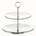 Esmeyer 2-stufige Etagere COOKIE, aus transparentem Glas, Durchmesser: unten 250 mm,