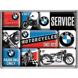 Nostalgic-Art Magnetset "BMW-Service" – Motorradzubehör – Geschenkideen