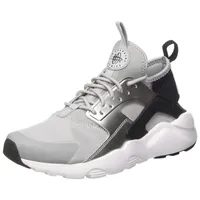 Nike Mädchen Air Huarache Run Ultra (GS) Sneaker, Schwarz (Black/Wolf Grey-metallic Silver-White) - 35.5 EU