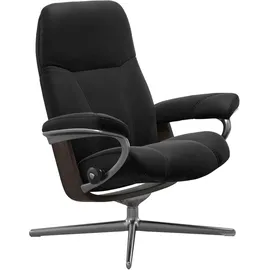 Stressless Stressless® Relaxsessel »Consul«, mit Cross Base, Größe S, M & L, Holzakzent Wenge schwarz