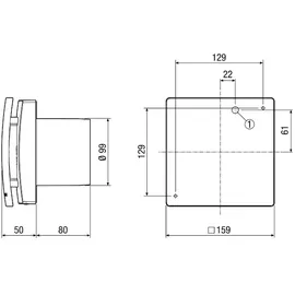 Maico Kleinraumventilator ECA 100 ipro VZC