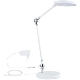 Paulmann Numis 78011 LED-Tischlampe LED Schreibtischleuchte White Switch incl. 1x11 Watt dimmbar Weiß