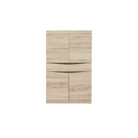 EFFEZETA Highboard 103 x 139 x 40 cm Schwarz