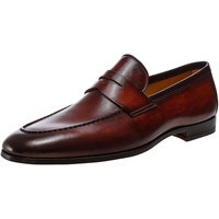 Magnanni Herren Leder-Penny-Delos-Loafer Braun 45 - 45 EU