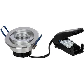 Sigor 5W Argent Downlight Modul 340lm 2800-2000K 36° dimmbar LED-Modul Alu gebürstet