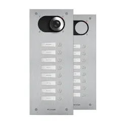 Comelit IX0108 Frontplatte Switch, 8 Teilnehmer, 1-reihig, V4A