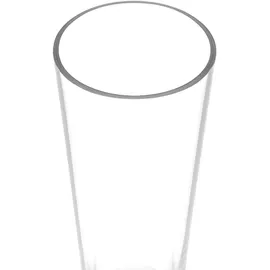 Lemodo Glasröhre für Pelletfackel hitzebeständig bis 600°C 100 cm Weiß