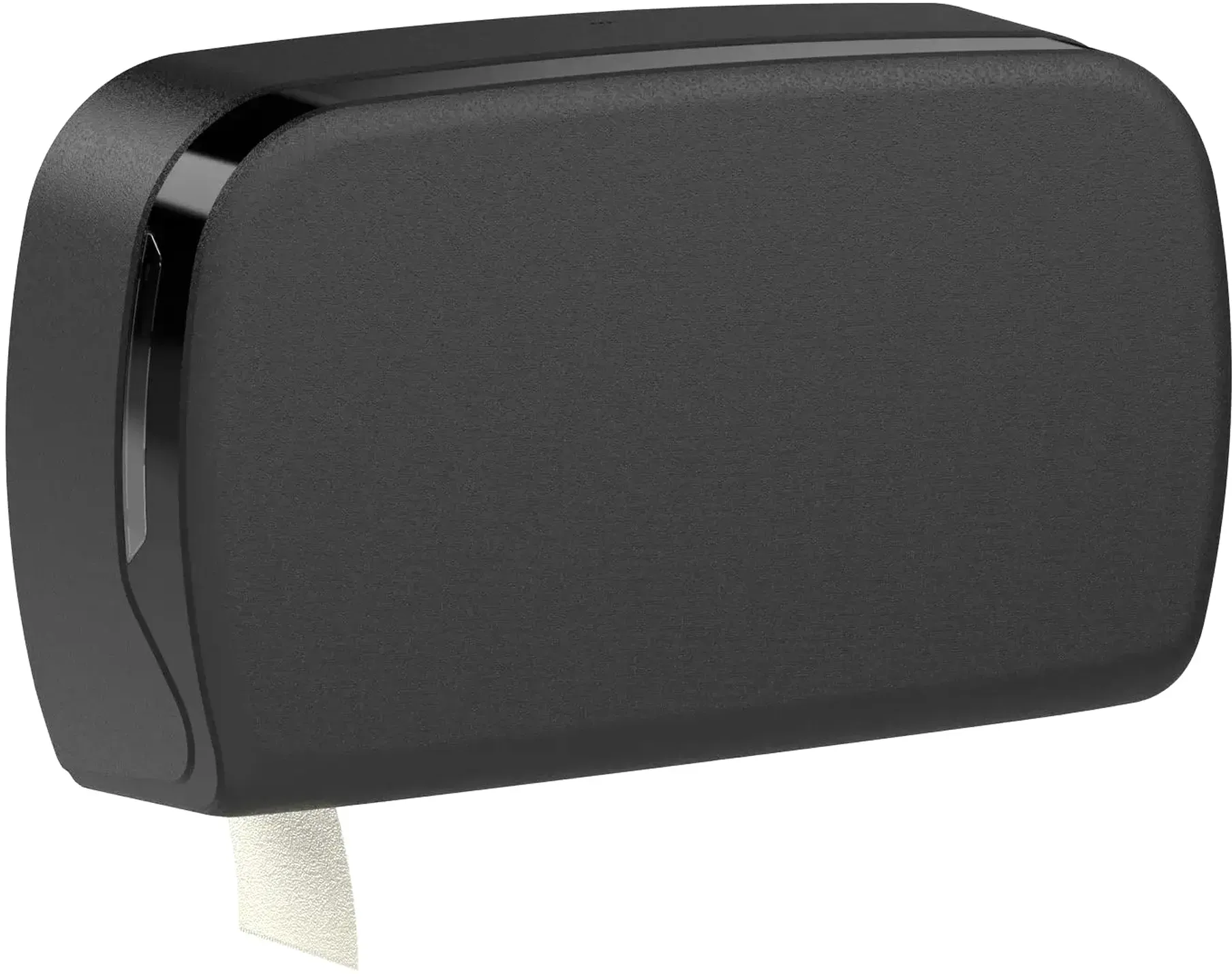 SEMYtop Maxi Jumbo Toilettenpapierspender für 2 Rollen bis Ø 23 cm schwarz