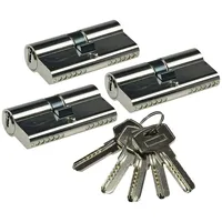 ChiliTec Schließzylinder mit 5 Schlüsseln, 30/30 mm, gleichschließend, 3