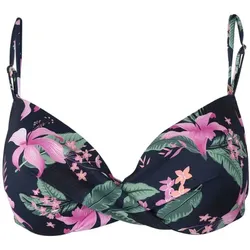 BRUNOTTI Damen Bikinioberteil Stefana-Tropicana, Club Tropicana Aqua Indigo Blue, 38C