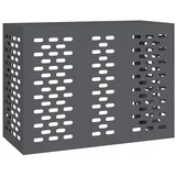 vidaXL Klimaanlagenabdeckung Anthrazit 110x50x80 cm Stahl