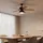 LUCANDE Shamoian 132 cm Deckenventilator Schwarz