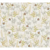 KUNSTLOFT Vliestapete Floral Fantasia 0.53x10.05 m, Halb-matt, Matt, lichtbeständige Design Tapete bunt|weiß