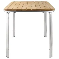 Bolero Viereckiger Tisch Eschenholz 4 Beine 70Cm